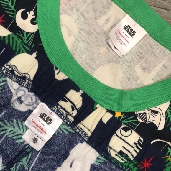 Hanna Andersson Star Wars Stretch Knit & Flannel Pajamas Unisex size L - Picture 10 of 12